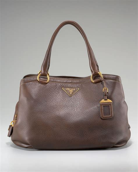 prada deerskin tote bag brown sale|prada cervo lux chain.